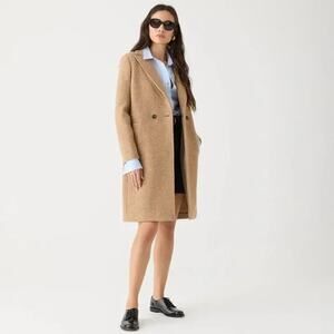 J Crew Coat Womens 6 Italian Boiled Wool Daphne Quiet Luxury Topcoat Old Money